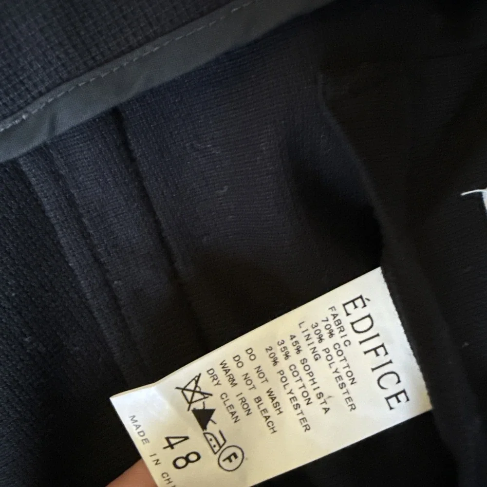 Edifice Tours Les Jours Une Proposition De L'elegance Jacket Men 48 Black